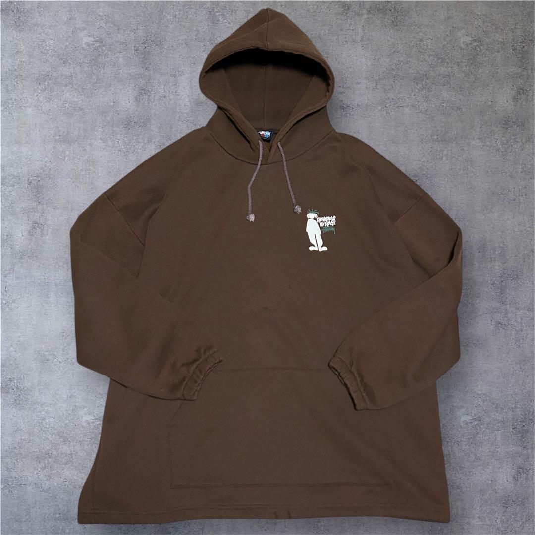 ゴ*ス様 【希少】90’s old stussy フードパーカー　shadow