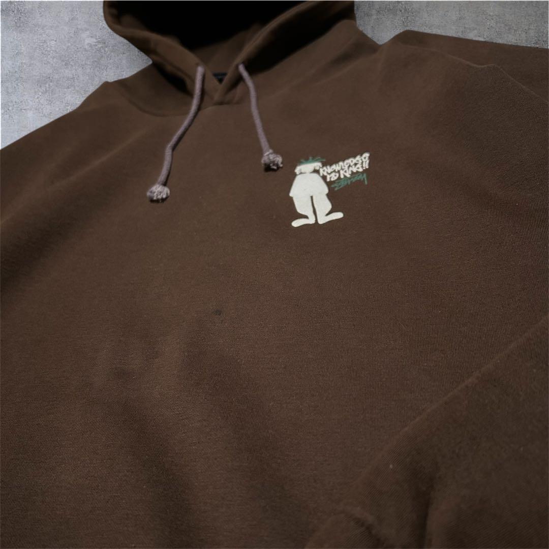 ゴ*ス様 【希少】90’s old stussy フードパーカー　shadow
