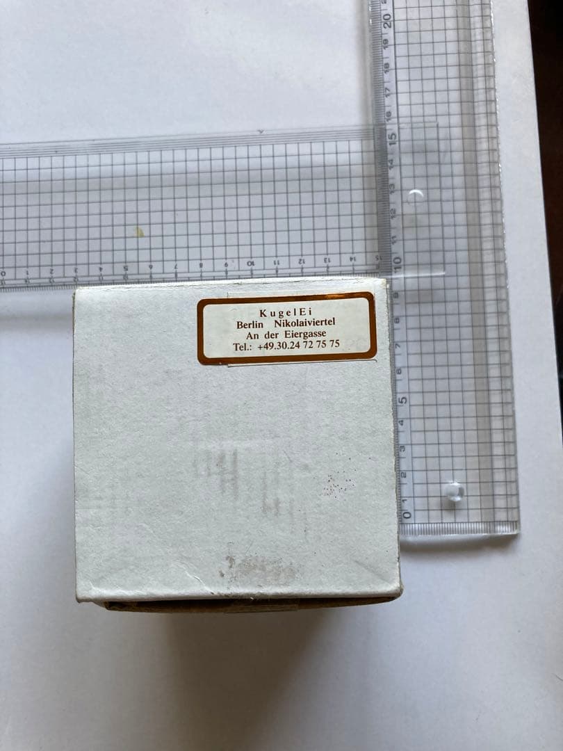 【新品未使用】ドイツ購入　作家物　手描き　一点物　ガラス　クリスマスオーナメント