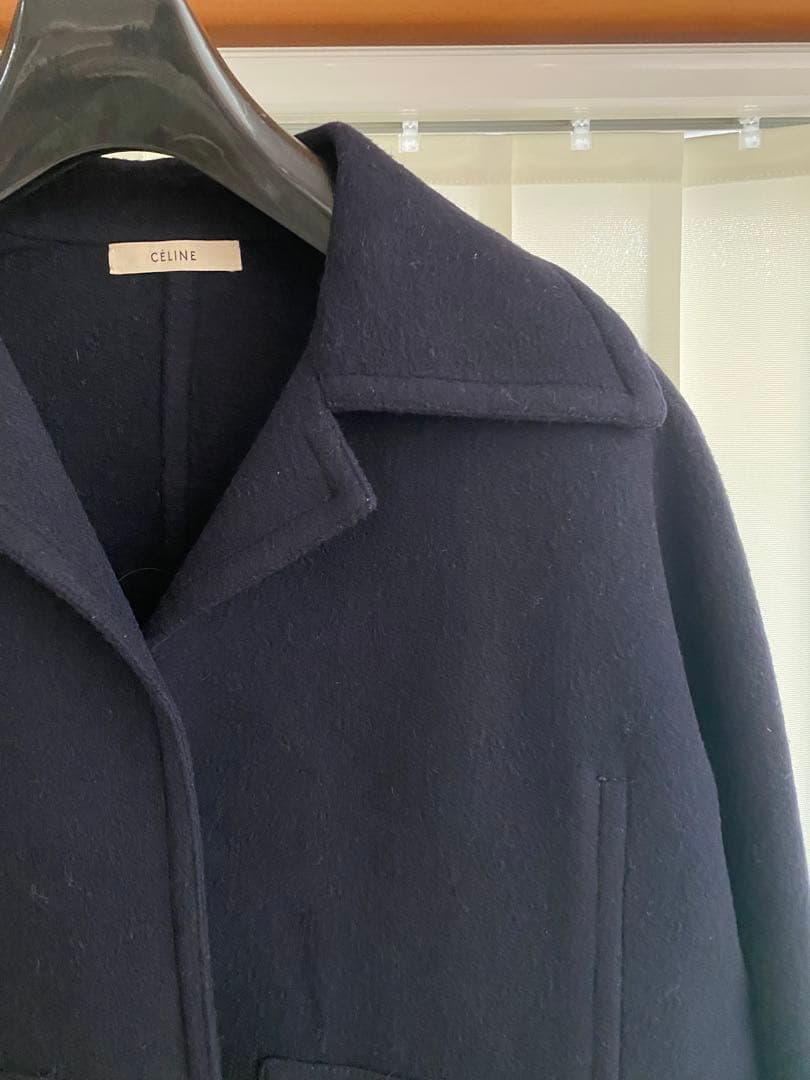 セリーヌ celine ネイビー ロングコート フィービー