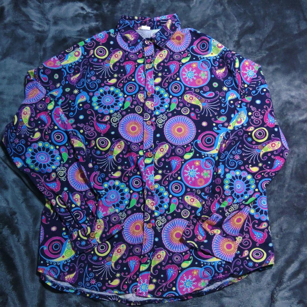 葛根湯 クレイジーシャツ オーバーサイズ 宇宙 スペース