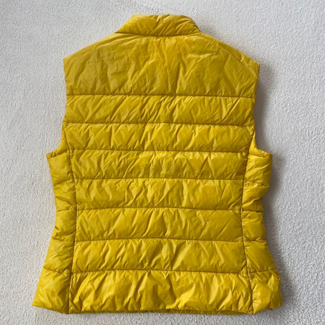 PRADA プラダ 三角ロゴ プレート ダウンベスト イエロー