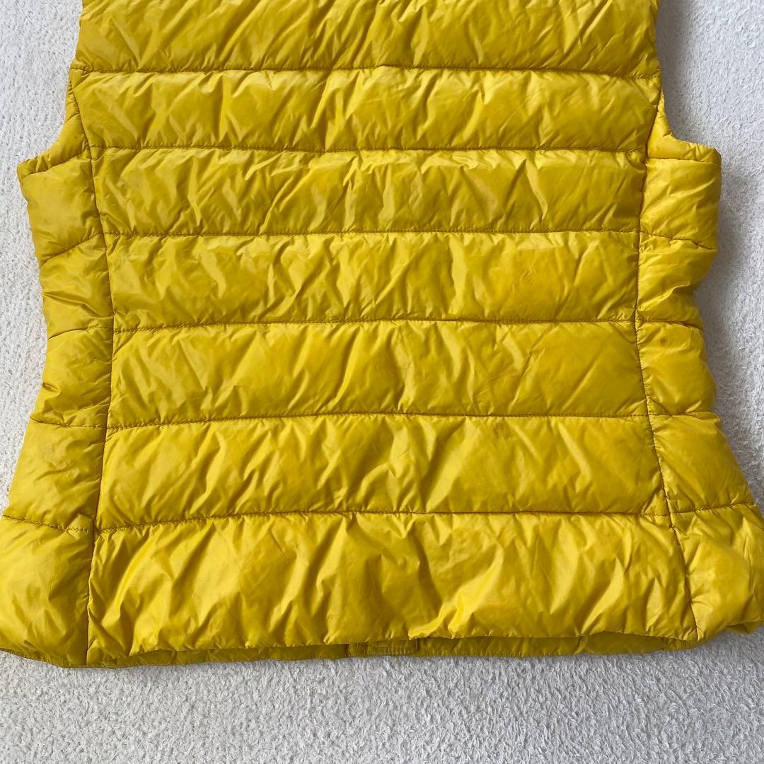 PRADA プラダ 三角ロゴ プレート ダウンベスト イエロー