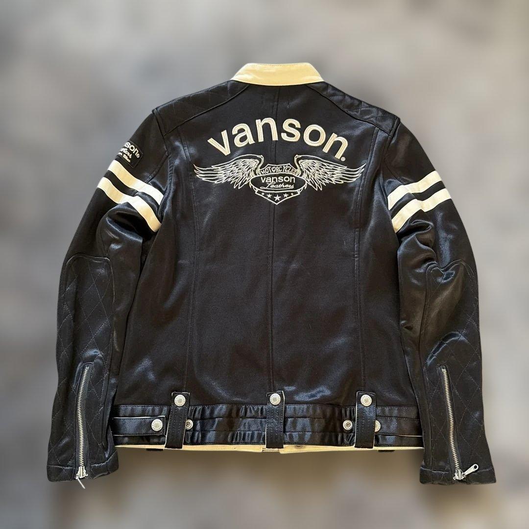 美品！バンソン VANSON ボンディング ライダース ジャケットM