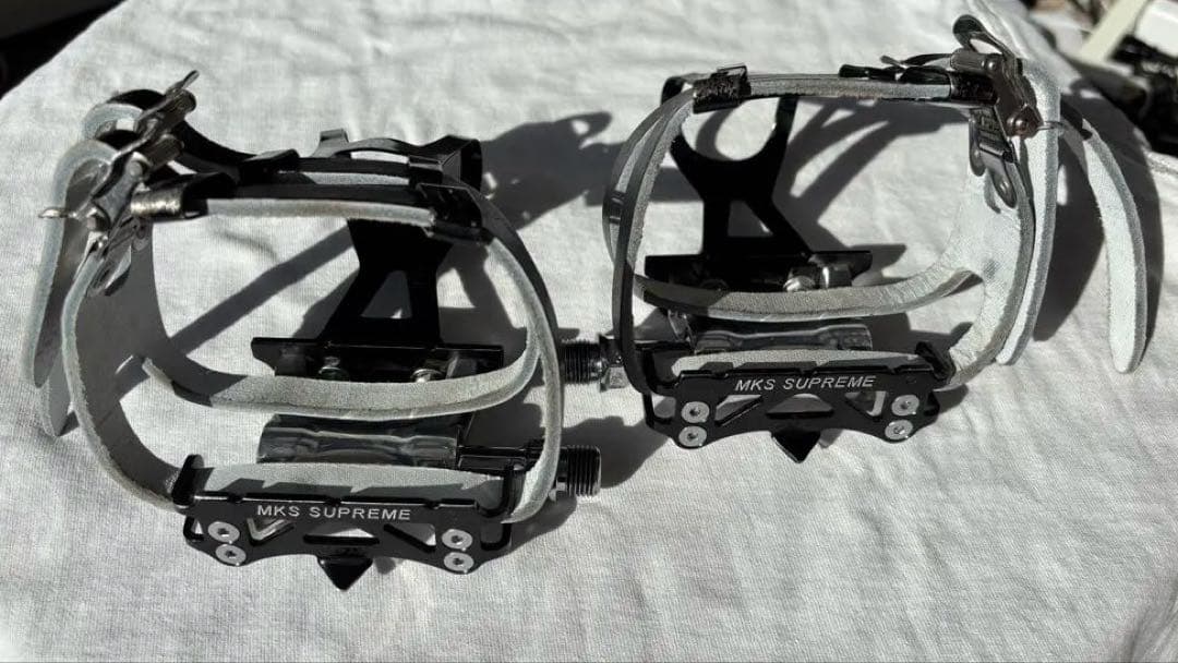 MKS 三ヶ島製作所 ペダル SUPREME トゥストラップ トゥクリップ