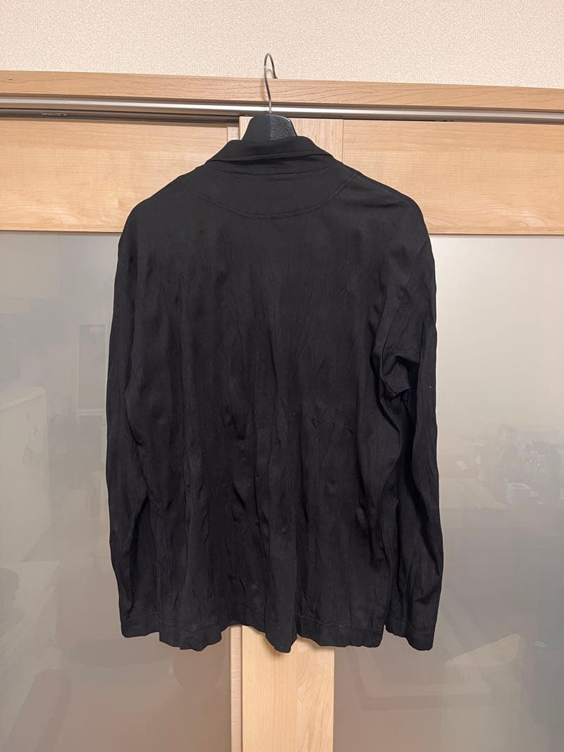 ISSEY MIYAKE イッセイミヤケ　シワ加工ブラックジャケット　プリーツ