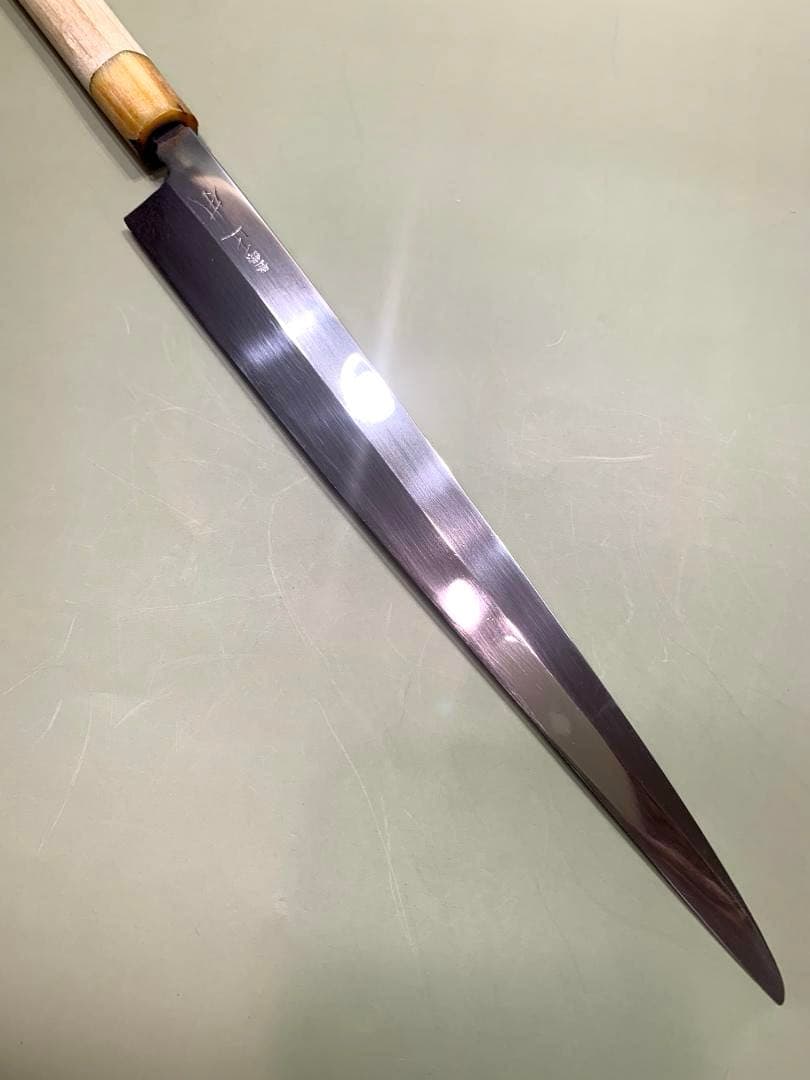 正本　柳刃包丁　秀　刃渡り27.5cm