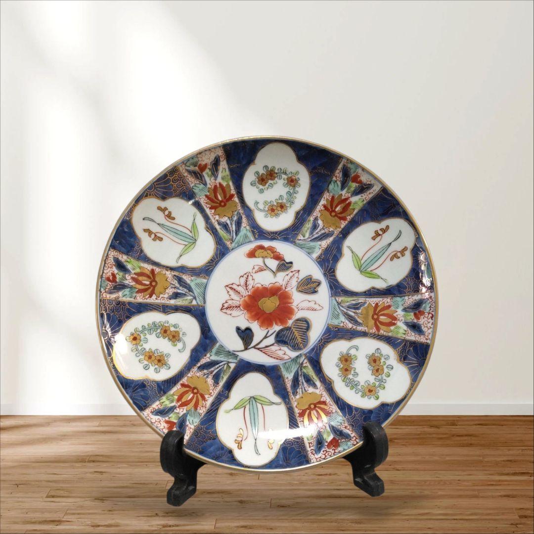 有田焼　有田製窯　額皿　ゴールド伊万里　インテリア　27cm　置物　骨董　大皿