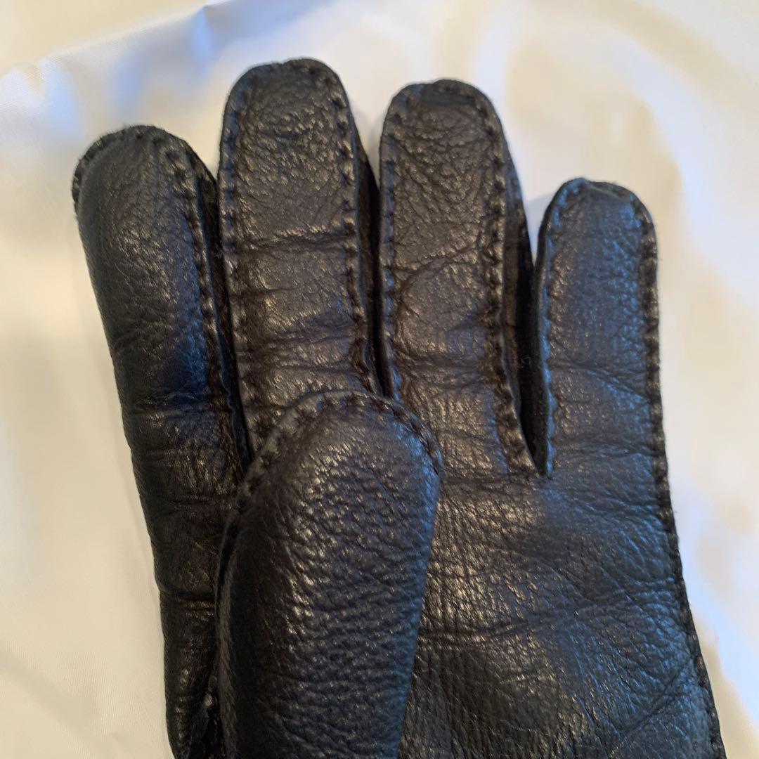 DENTS 黒 レザー 手袋 サイズ8