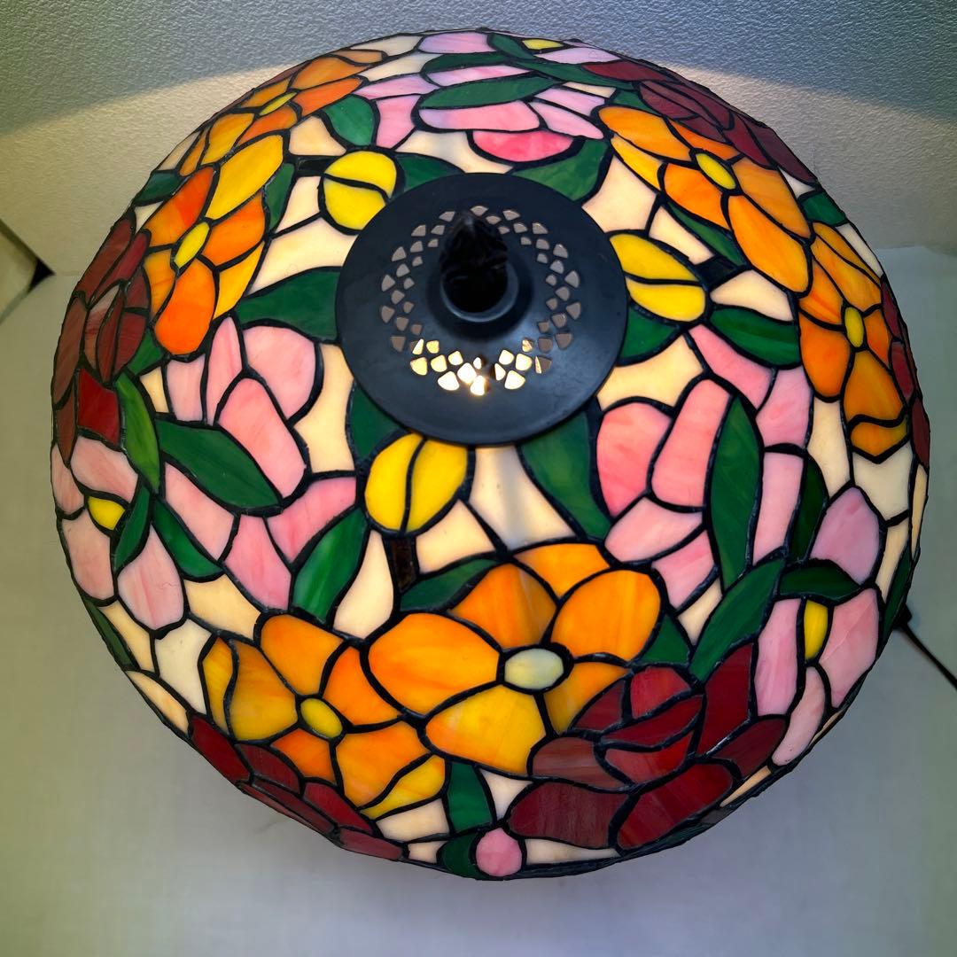 お値下げ‼️美品 ステンドグラスランプ