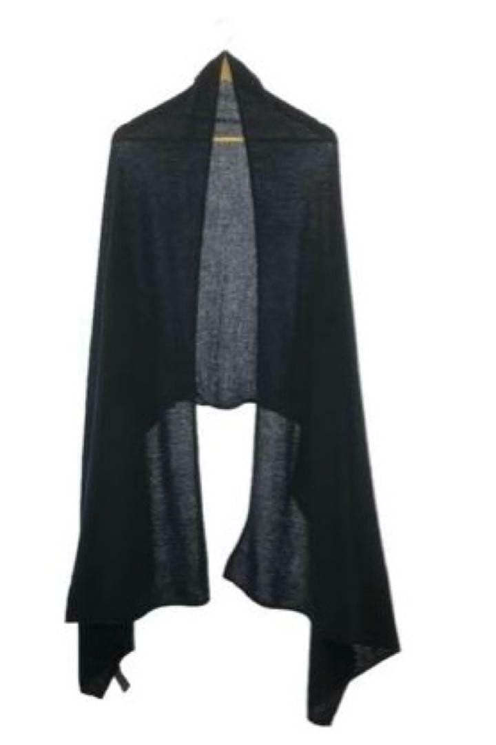 美品 ザノーネ 大判カシミヤ100%マフラー ストール 紺