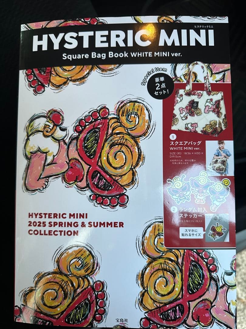 HYSTERIC MINI スクエアバッグブック 2点セット