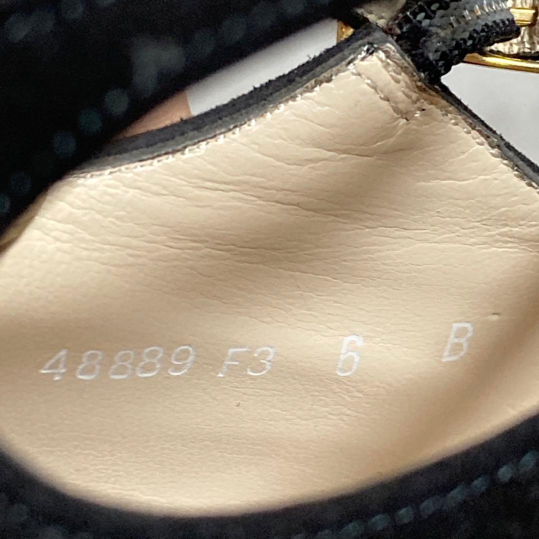 美品　シャネル　CHANEL （37） ダブルストラップ　パンプス　スウェード