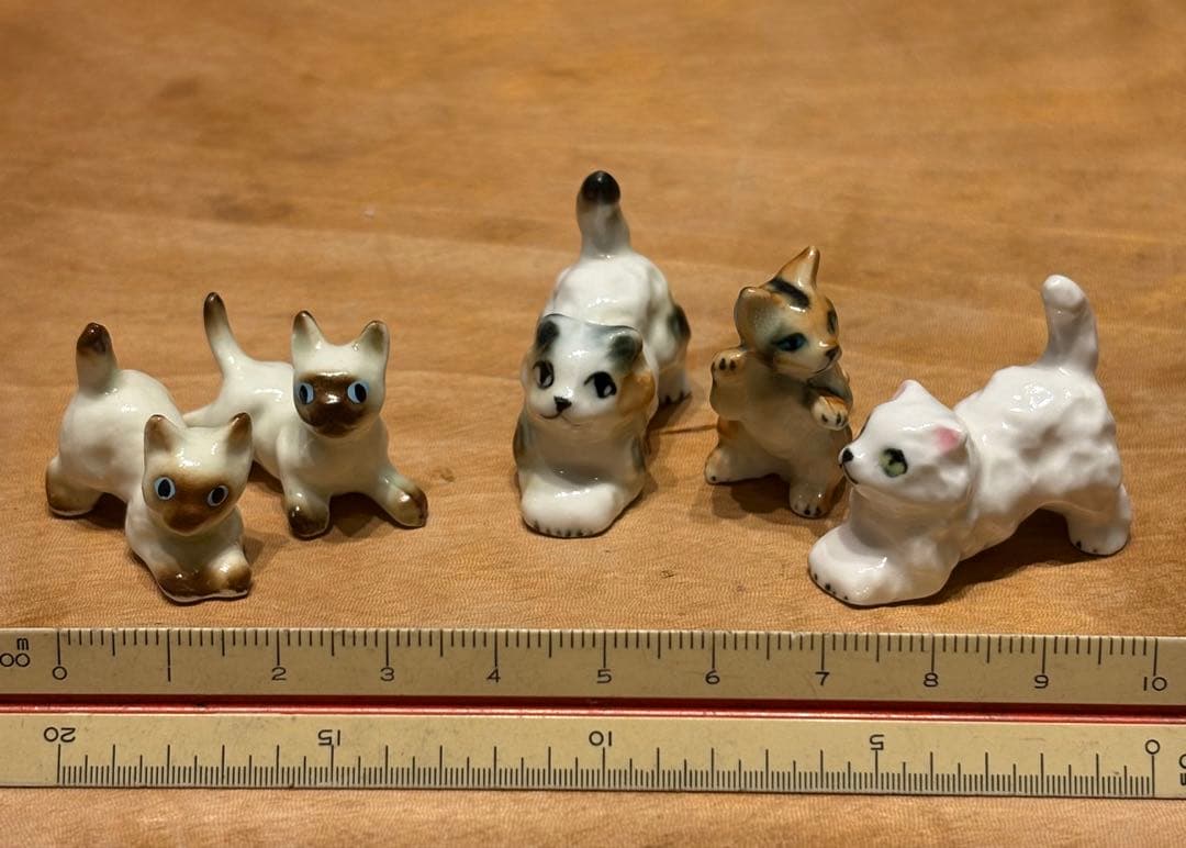 アニマルミニチュア陶器　アンティーク置物