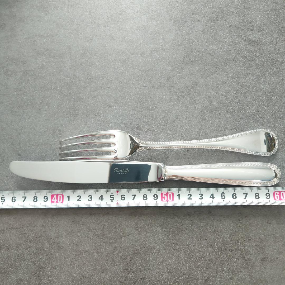美品 クリストフル パール テーブルナイフ テーブルフォーク 12点