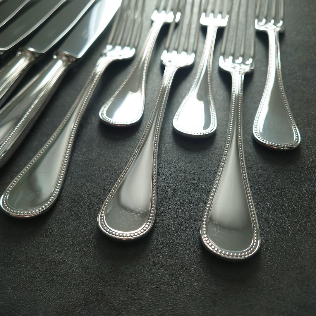 美品 クリストフル パール テーブルナイフ テーブルフォーク 12点