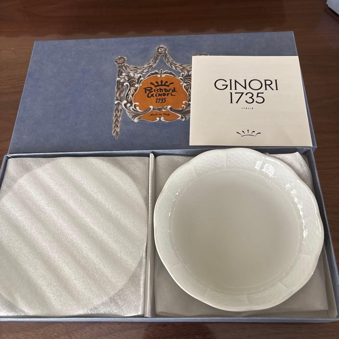 GINORI ベッキオホワイトラウンド(S)６枚セット