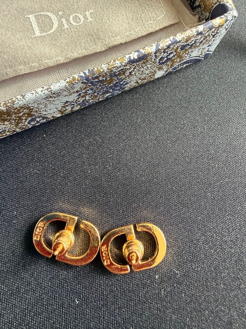 Dior Petit ゴルドCD スタッドピアス 両耳