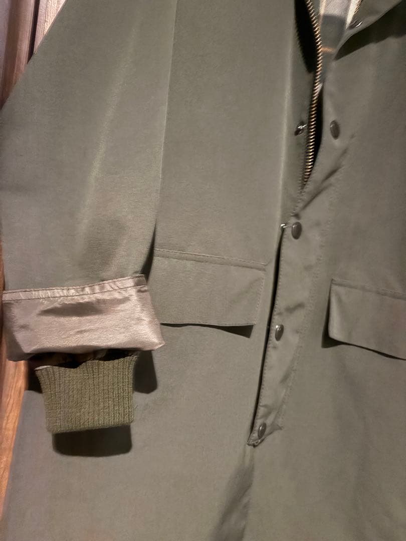 Barbour ステンカラーコート 36サイズ バッジ付　オリーブ