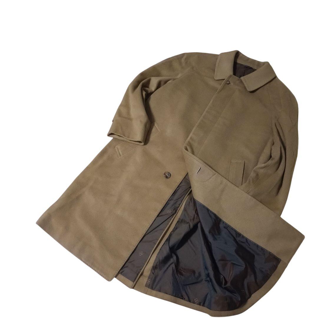 【カシミヤ100%】 バレンシアガ ステンカラーコート 比翼ボタン ヴィンテージ