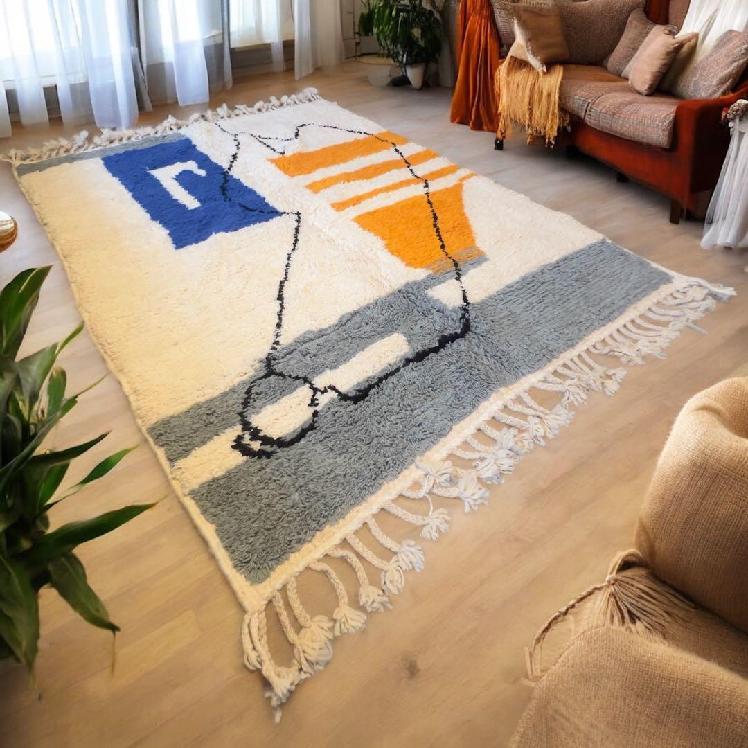 モロッコベニワレン ラグ