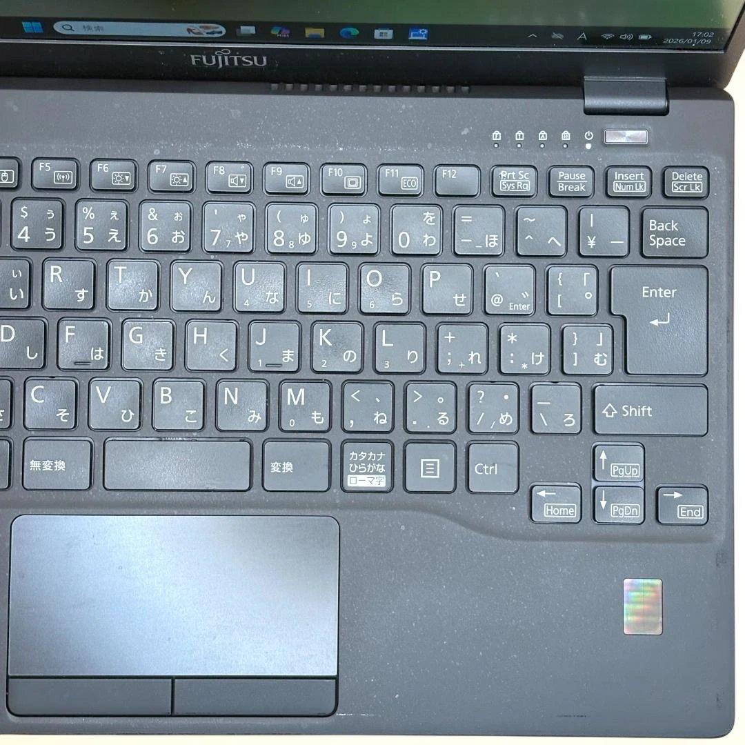 美品 富士通 高速パソコン i5第11世代 8GB SSD256GB カメラ付