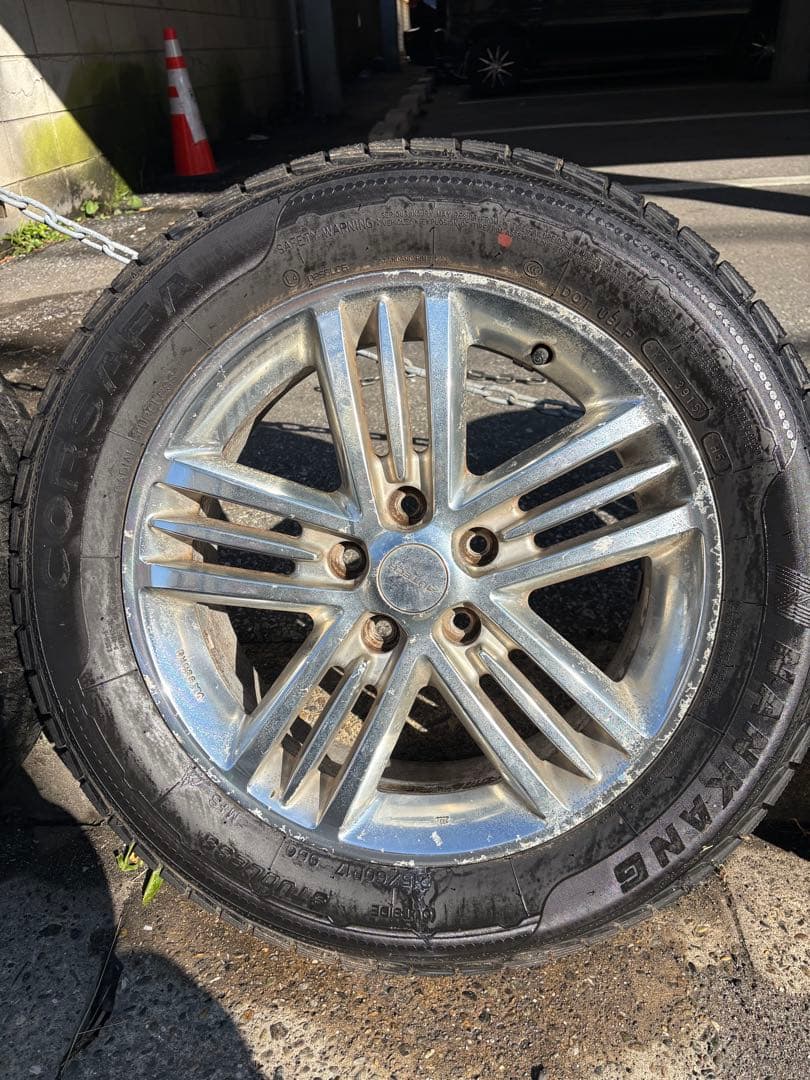 E51エルグランドライダー純正ホイール　スタッドレスタイヤ付215/60R17