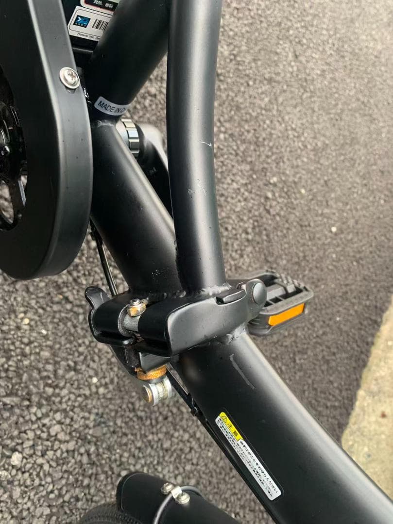 防犯登録無料！電動アシスト自転車 シティタイプ マットブラック　カイホウジャパン