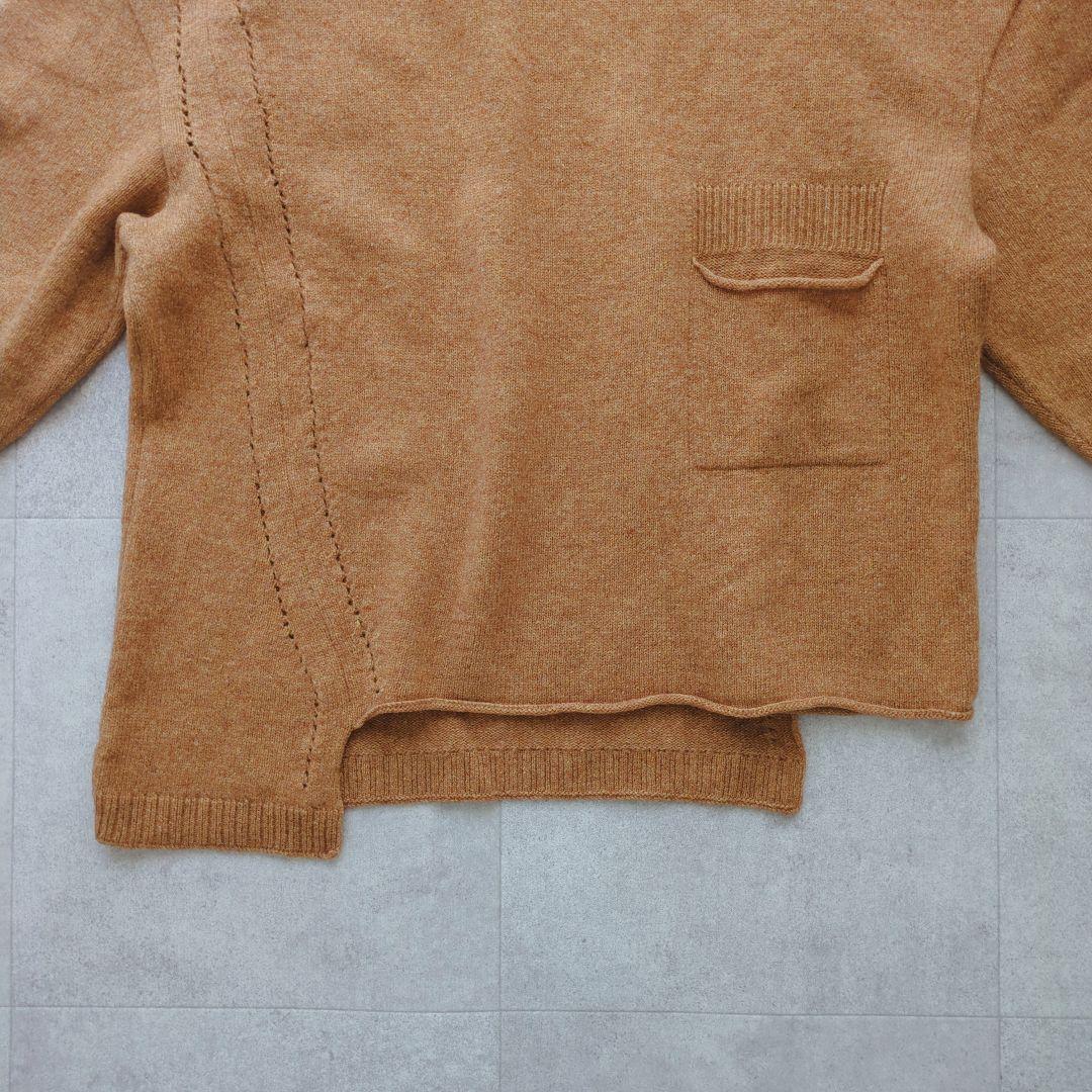 極美品✨ 慈雨 ウール100% アシンメトリーニット 変形 センソユニコ 茶