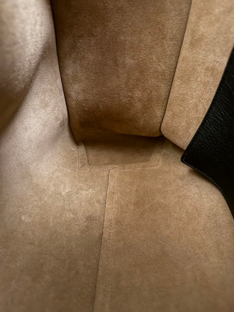 ロエベ LOEWE バックルジッパートートバッグ ソフトグレインカーフ 黒