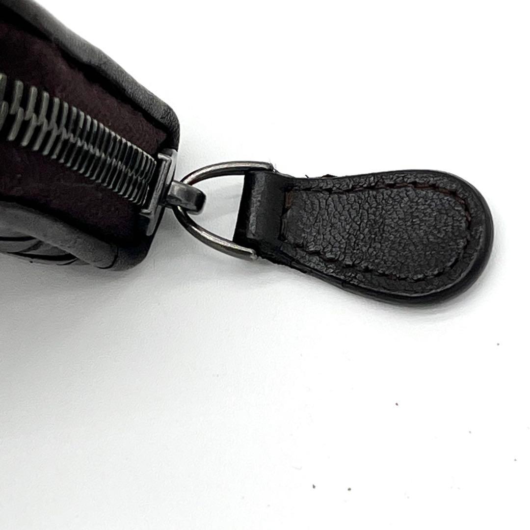 【美品】ボッテガヴェネタ　ケース　小銭入れ　イントレチャート　ブラウン