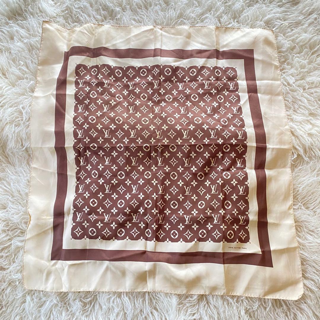 LOUIS VUITTON スカーフ　モノグラム　ヴィンテージ タグあり