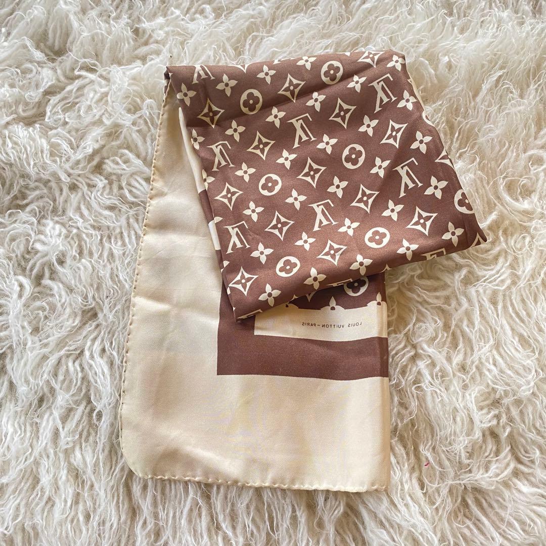 LOUIS VUITTON スカーフ　モノグラム　ヴィンテージ タグあり