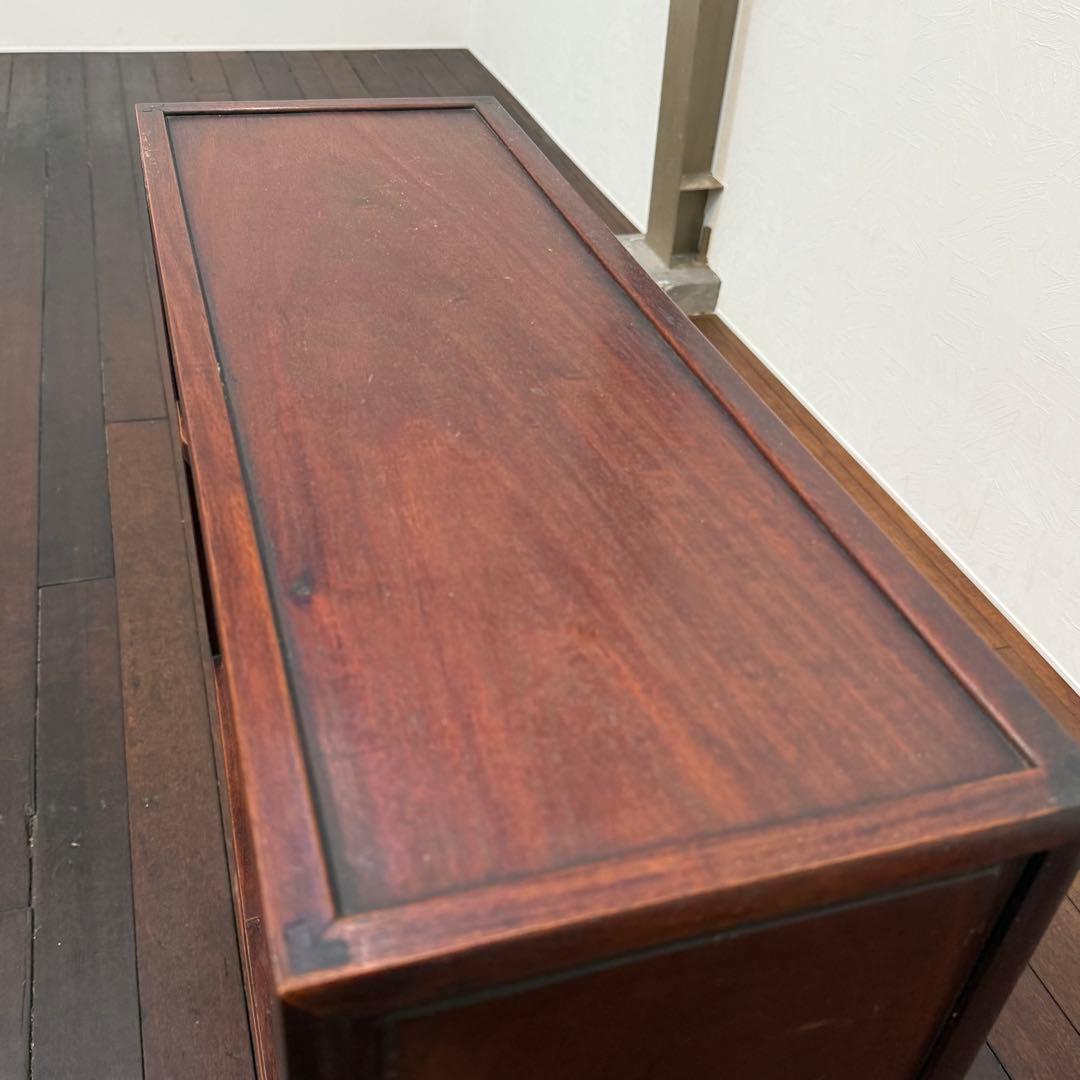 H19K10c 唐木 茶棚 和家具 木製ラック