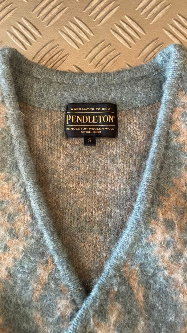 Pendleton ダイヤモンドパターン カーディガン S