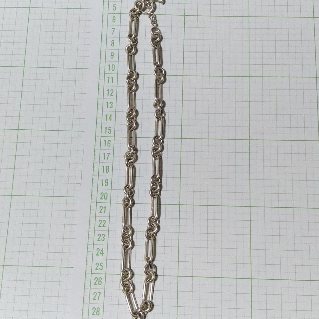 M*様 SILVER 925 オーバル & サークル チェーン ネックレス 未使