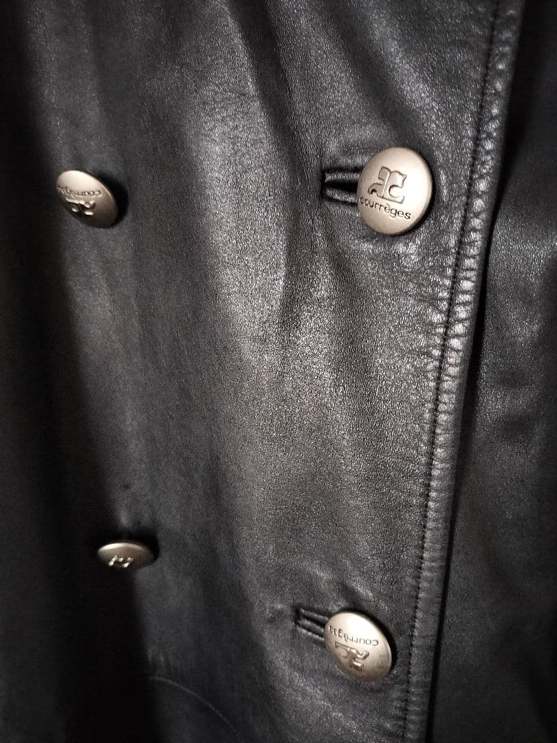 クレージュ courreges レザーコート
