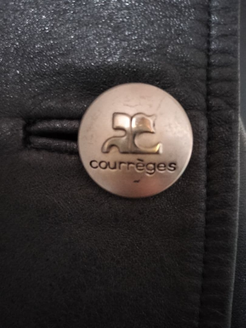 クレージュ courreges レザーコート