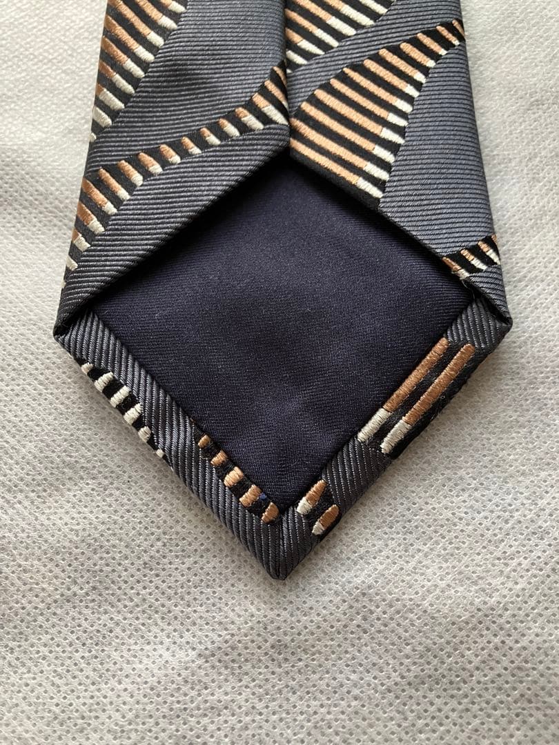 Holliday & brown ウェーブ柄 ジャカード ネクタイ