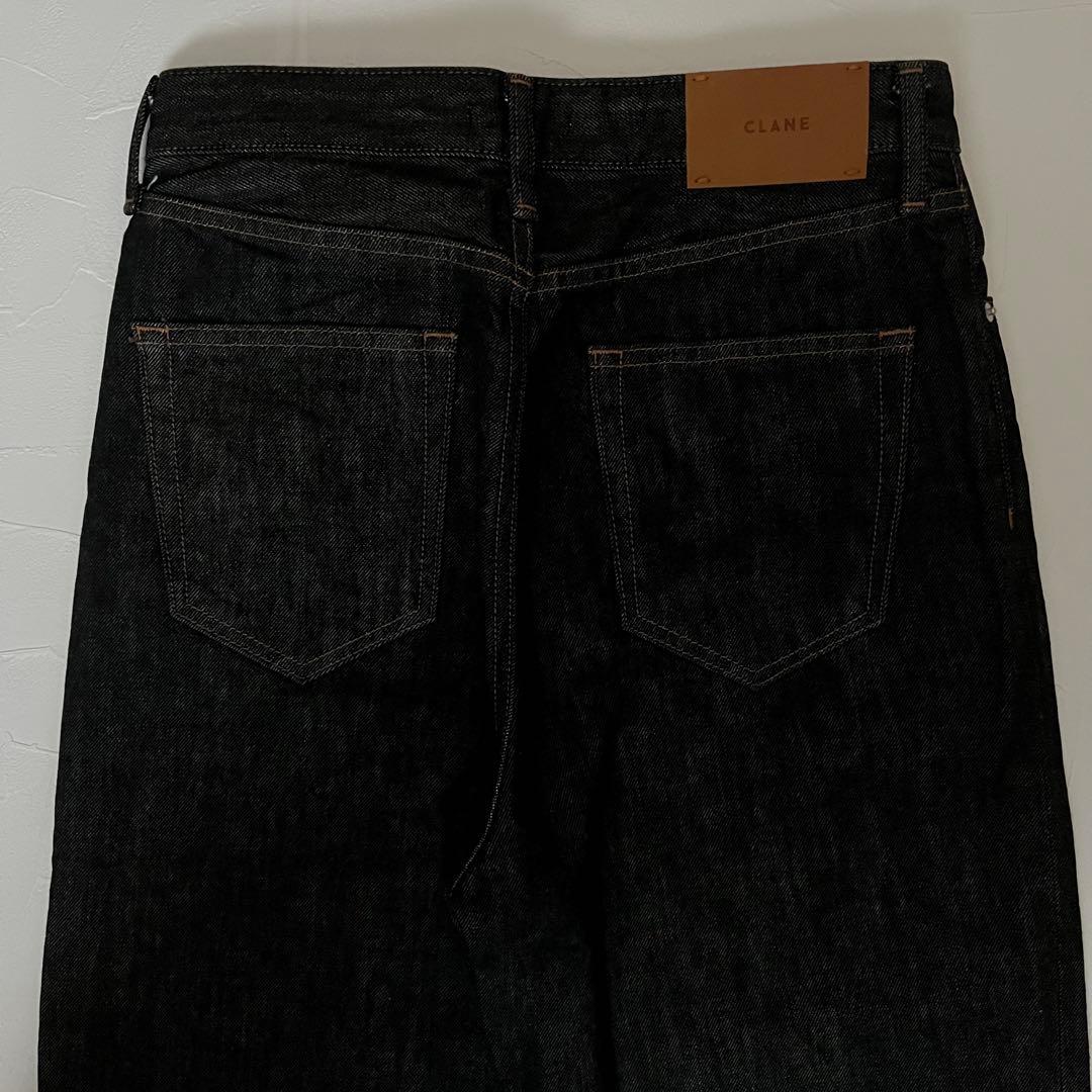 美品✨ CLANE SECOND DENIM PANTS ライトブラック
