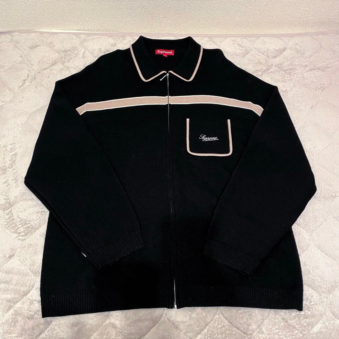 トップス Supreme Chest Stripe Zip Up Cardigan
