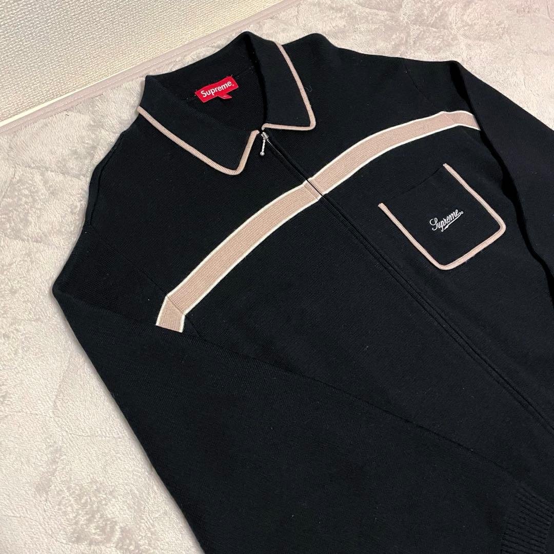 トップス Supreme Chest Stripe Zip Up Cardigan