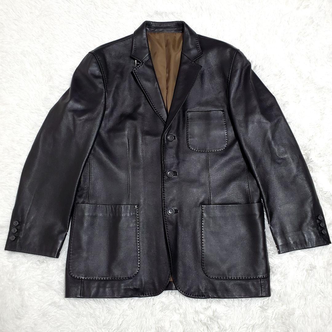 美品✨g-stage　ラムレザー　羊革　テーラードジャケット　aotake様