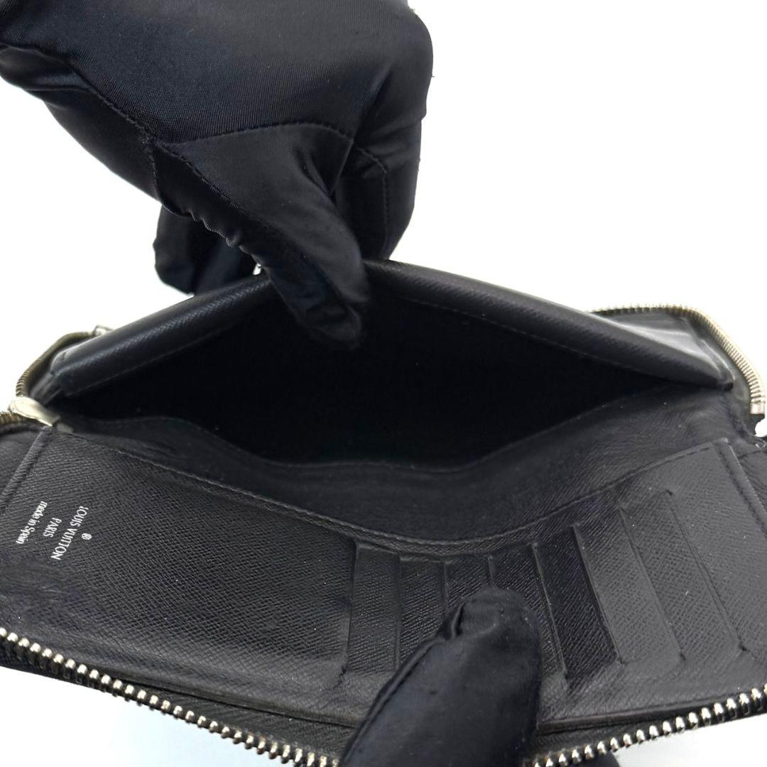 良品 ルイヴィトン ダミエグラフィット ジッピーウォレット ヴェルティカル 黒