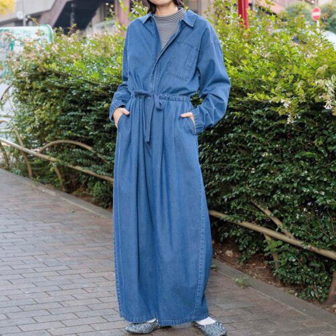 購入者様決定 【美品】ニコアンド 2025SS ワークジャンプスーツ デニム