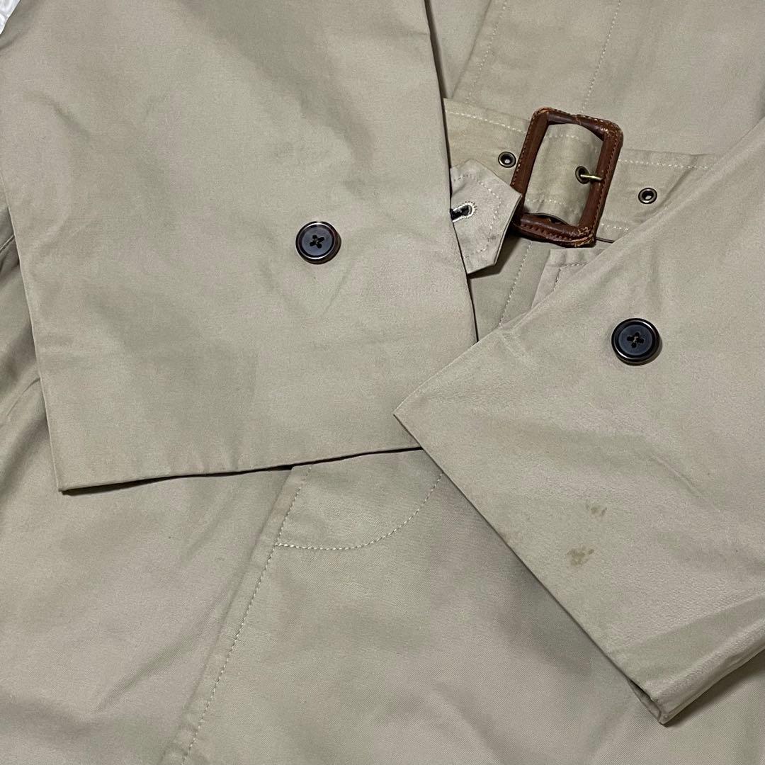 ラルフローレン　バルマカーンコート　一枚袖　チェック　80S ベージュ　ラグラン