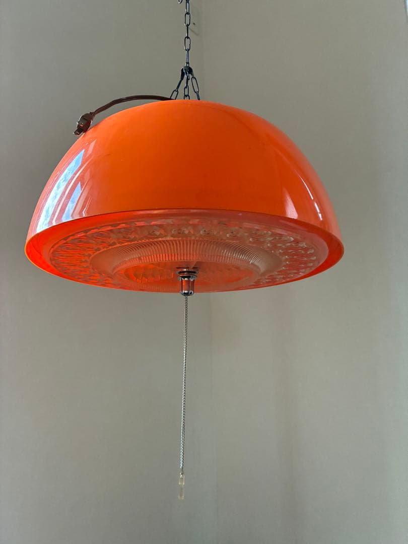 昭和レトロポップ オレンジ 蛍光灯照明器具