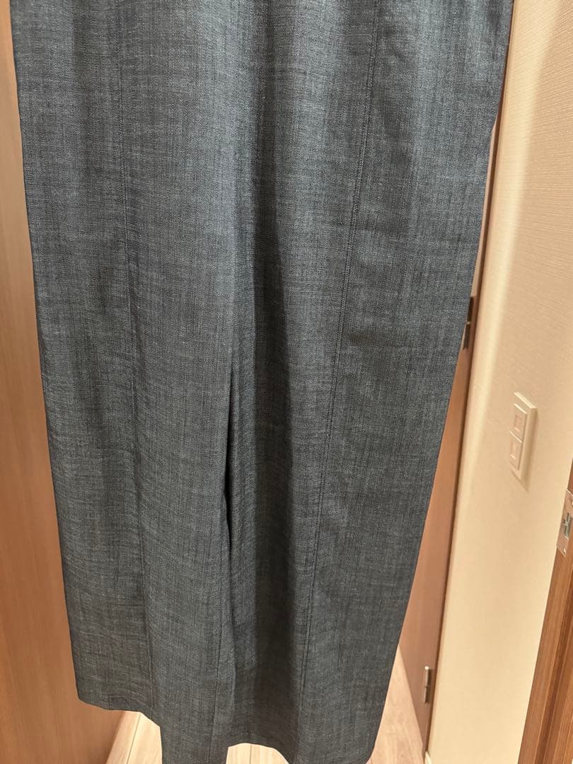 イエナ　スクエアショルダー　デニム　オールインワン