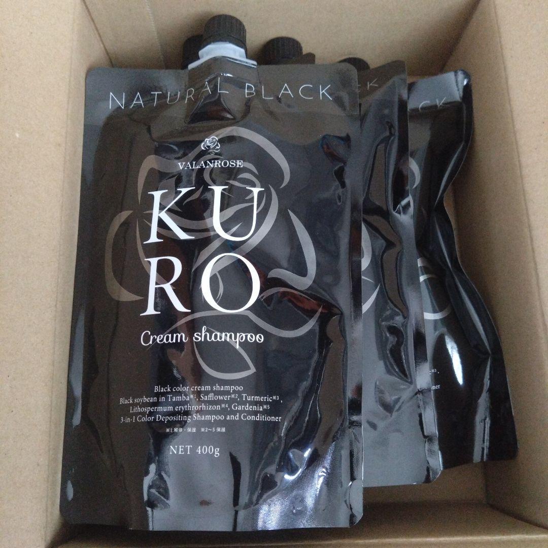 VALANROSE KURO Cream shampoo 400g 4個セット