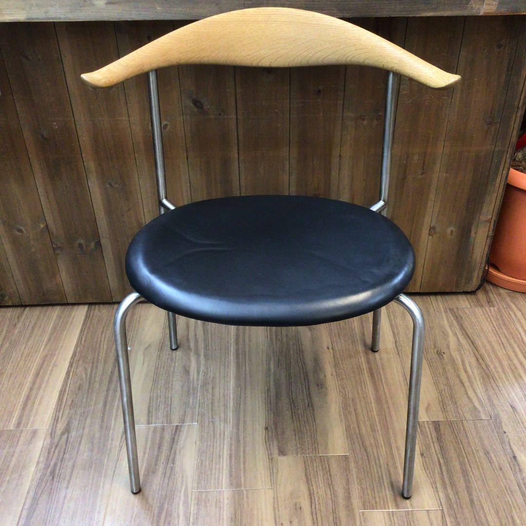 ②カールハンセン＆サン CH88P チェア オーク材 ブラックレザー 引取限定